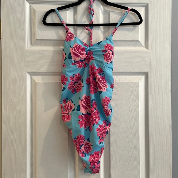 pink blush bathing suits